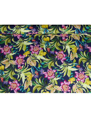 Viscose, material para vestido com padrões florais