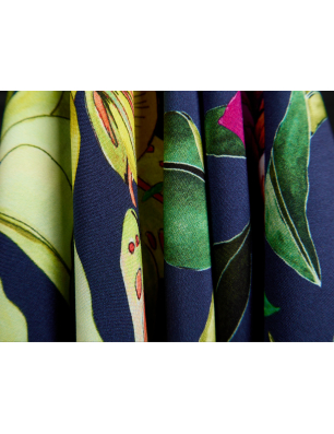 Viscose, material para vestido com padrões florais