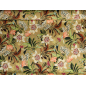 Viscose fabric for a dress with floral patterns