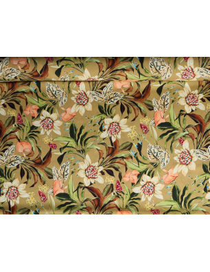 Viscoză material pentru rochie cu modele florale