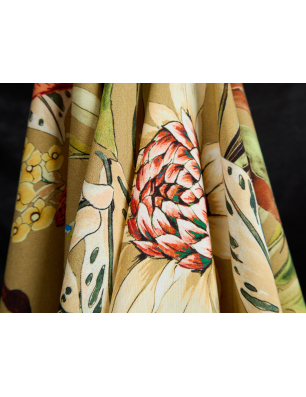 Viscose, material para vestido com padrões florais
