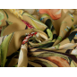Viscose fabric for a dress with floral patterns