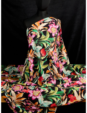 Viscose, material para vestido com padrões florais