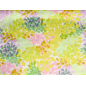 Viscose rayon material para vestido com padrão pastel vegetal