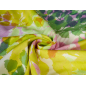 Viscose rayon, tissu pour robe, dans un motif végétal pastel