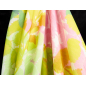 Viscose rayon material para vestido com padrão pastel vegetal