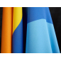 Viscose satīna ar krāsainām svītrām