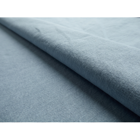 Jeansstof med washed-effekt og soft touch – meget lyst denim