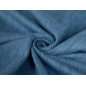 Material de jeans cu efect washed și touch soft - denim albastru