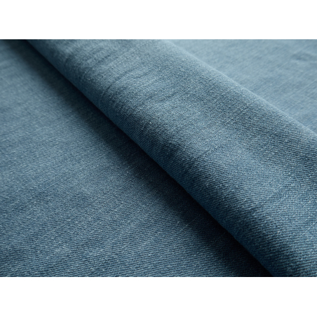 Jeansmaterial med washed-effekt och soft touch – blå denim