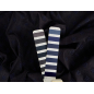 Jeans cu elastan, brodat în model delicat - bleumarin închis