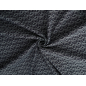 Jeans material jacquard cu model geometric, în bleumarin închis