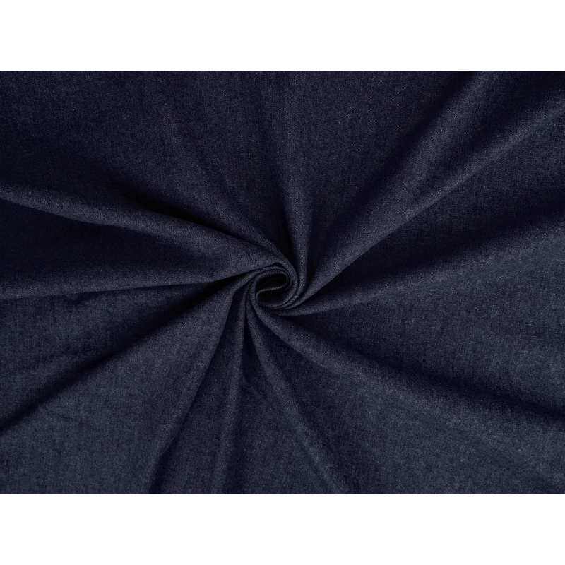 Jeansstoff mit Elastan, Soft-Touch – dunkelblaues Denim