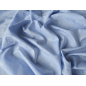 Cotone per abito - azzurro jacquard con delicato motivo floreale