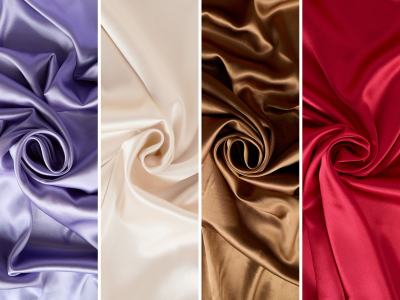 Viskose-Satin mit Lycra - Viskose-Krepp-Satin