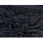 Crepe de seda azul-marinho com bolinhas azuis