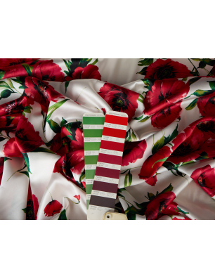 Silkemateriale - silk satin i kiler - silke i meter - Tekstilgrossist Bemax