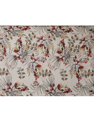 Silk fabric - silk satin with a delicate pattern - silk by the meter - Bemax Textile Wholesale