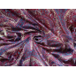 Silk with cashmere - delicate muslin in an oriental pink pattern