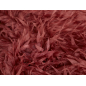 Matière avec des plumes cousues en organza