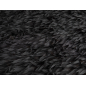 Material with sewn-on feathers made of organza