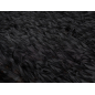 Material with sewn-on feathers made of organza
