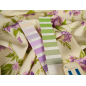 Viscoză material pentru rochie cu flori roz deschis