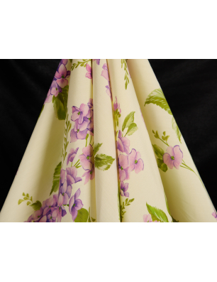 Viscoză material pentru rochie cu flori roz deschis