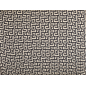 Touch cupro, viscose à motif géométrique noir et beige clair