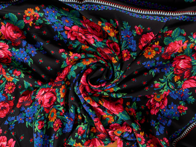 Viscosa material para vestido estampado floral en estilo popular: informe