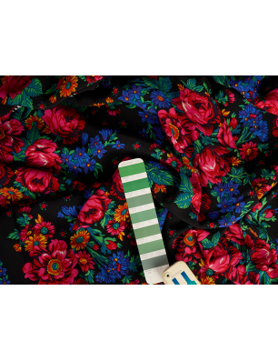 Viscosa material para vestido estampado floral en estilo popular: informe