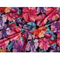 Viscose knit with elastane in a floral pattern
