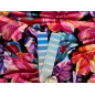Viscose knit with elastane in a floral pattern
