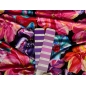 Viscose knit with elastane in a floral pattern