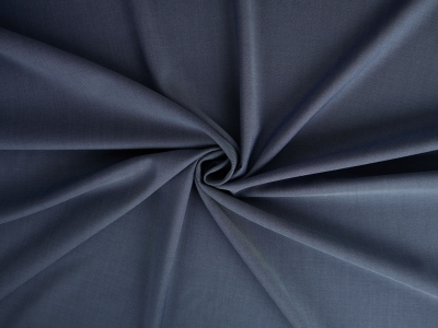 Wełna czesankowa virgin z elastanem twill w kolorze denim- Hurtownia Tkanin Bemax
