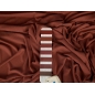 Ribstrikket viskose med cupro-touch sandwashed