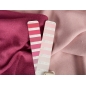 Coat fabric - reversible wool twill - powder pink/fuchsia