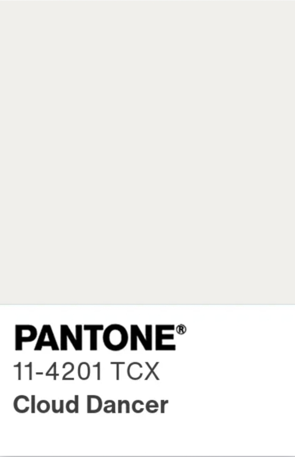cloud dancer pantone